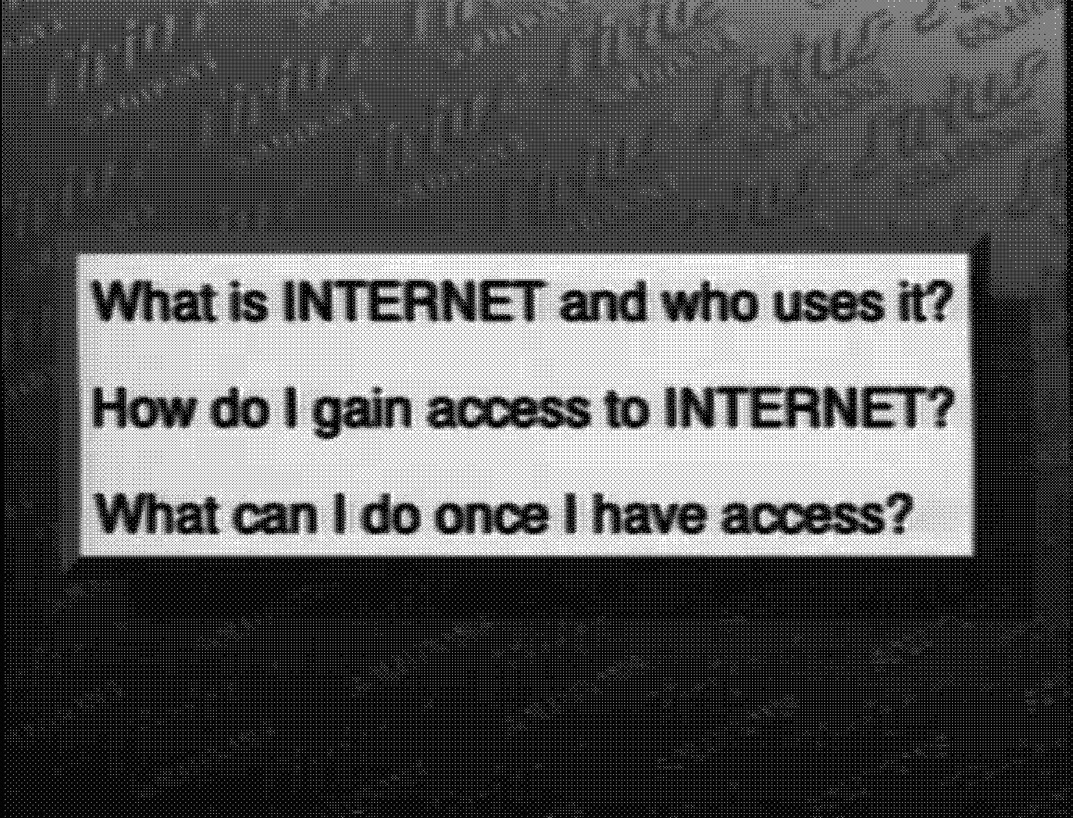 What is INTERNET and who uses it?